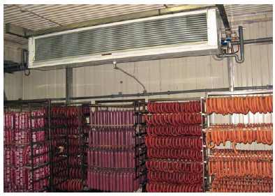 На «Нижневартовский колбасный завод» для камер хранения колбас были поставлены холодильные установки производительностью 335 кВт (-7°С) и 360 кВт (-2°С). Обе холодильные установки оборудованы системой рекуперации тепла для получения горячей воды для технологических нужд.