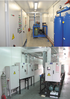 Электрические шкафы управления и мониторинга системы холодоснабжения производства «Фригодизайн»